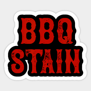 BBQ Stain Sticker